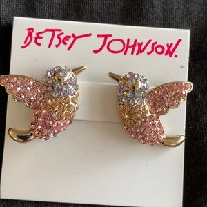 Betsey Johnson hummingbird earrings